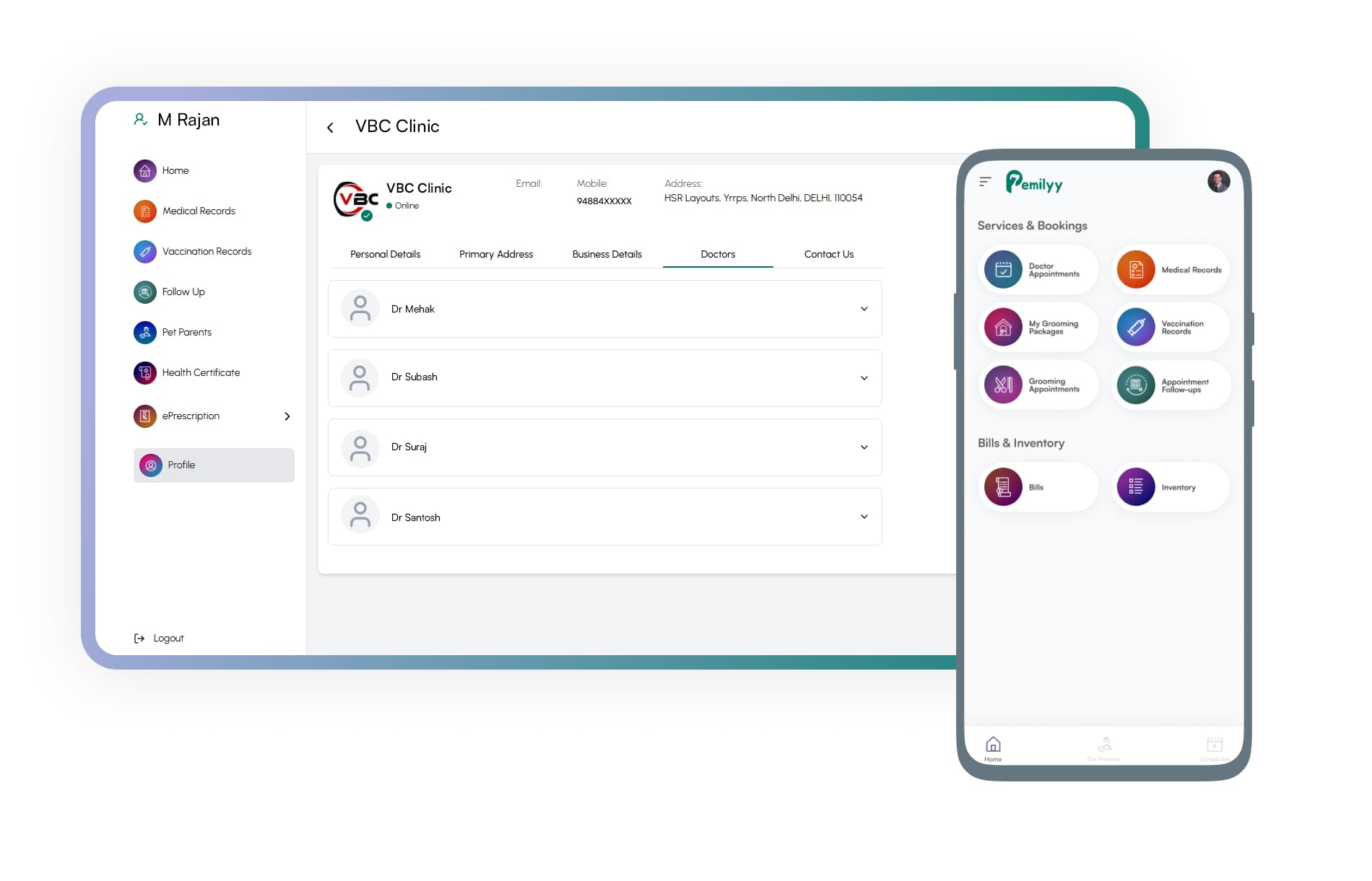 Vet clinic management system